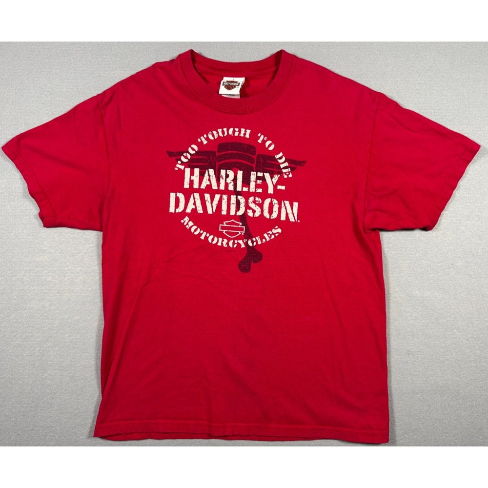 Rocky Mountain Greater Denver CO Harley Davidson Red T-Shirt / Size L / Cotton